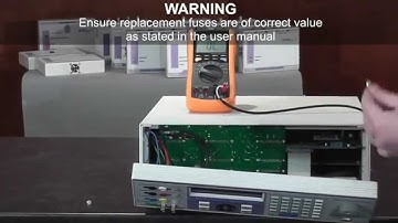 3000A Service Guide - Output Protection Fuse Replacement