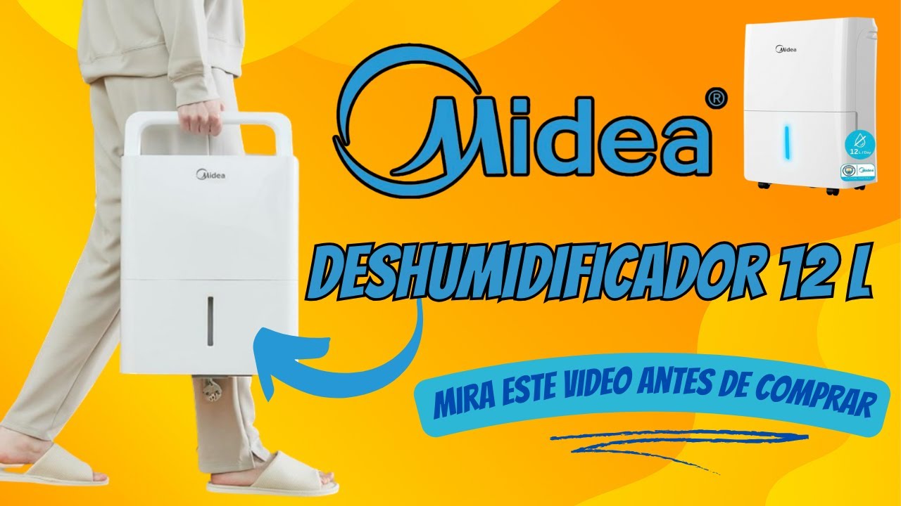 DESHUMIDIFICADOR MIDEA 12L opinion Español  Mejor deshumidificador 2024  relacion calidad precio 