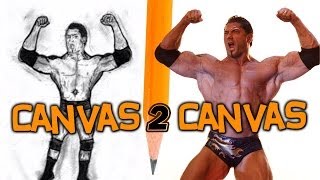 From the WWE Canvas to the Art Canvas - Batista - Canvas 2 Canvas image