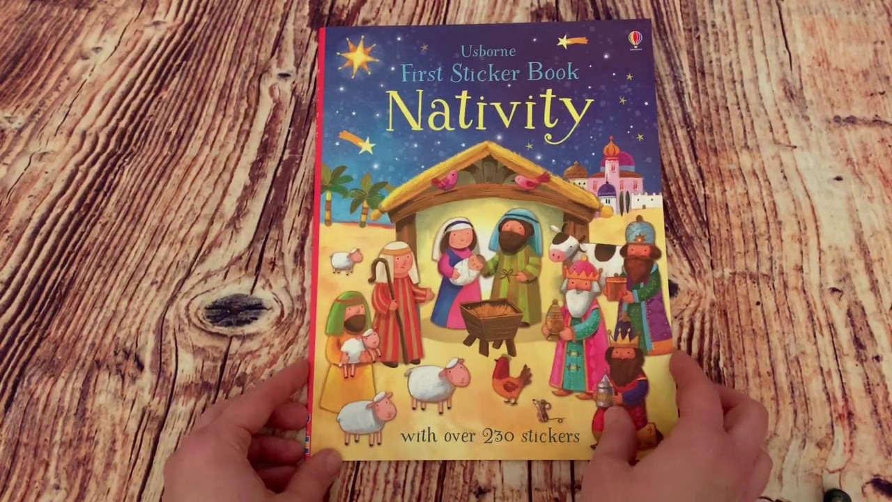 First Sticker Book Nativity YouTube