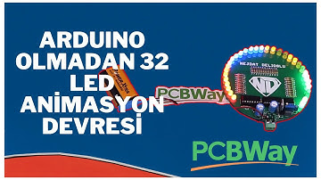 Arduino Olmadan LED Animasyon Devresi | LED Animation Circuit | 74HC595 Led Animasyon