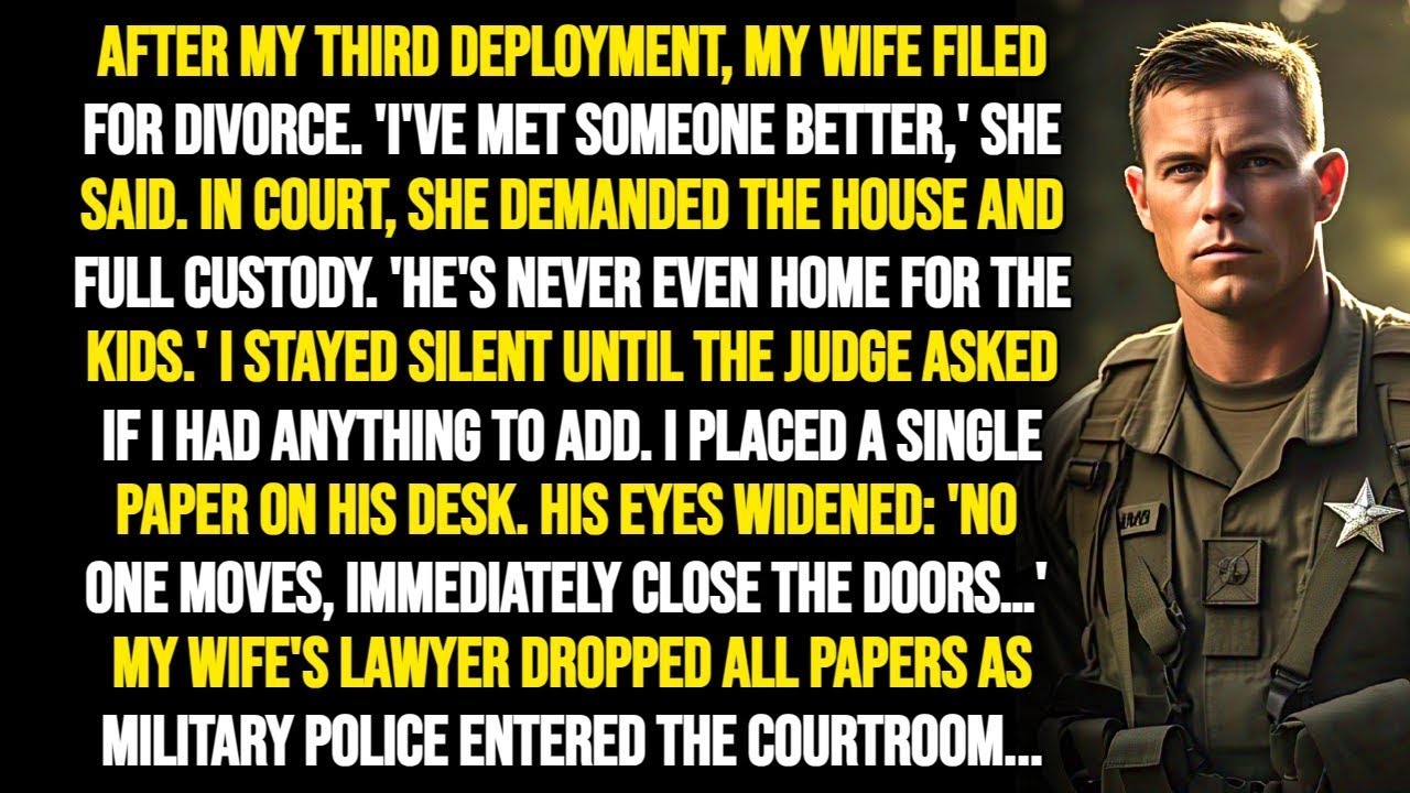 My Wife Demanded Everything in Court—Then I Handed the Judge One Paper That Made Police Storm I