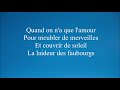 Lara Fabian - Quand on n'a que l'amour - (Paroles)