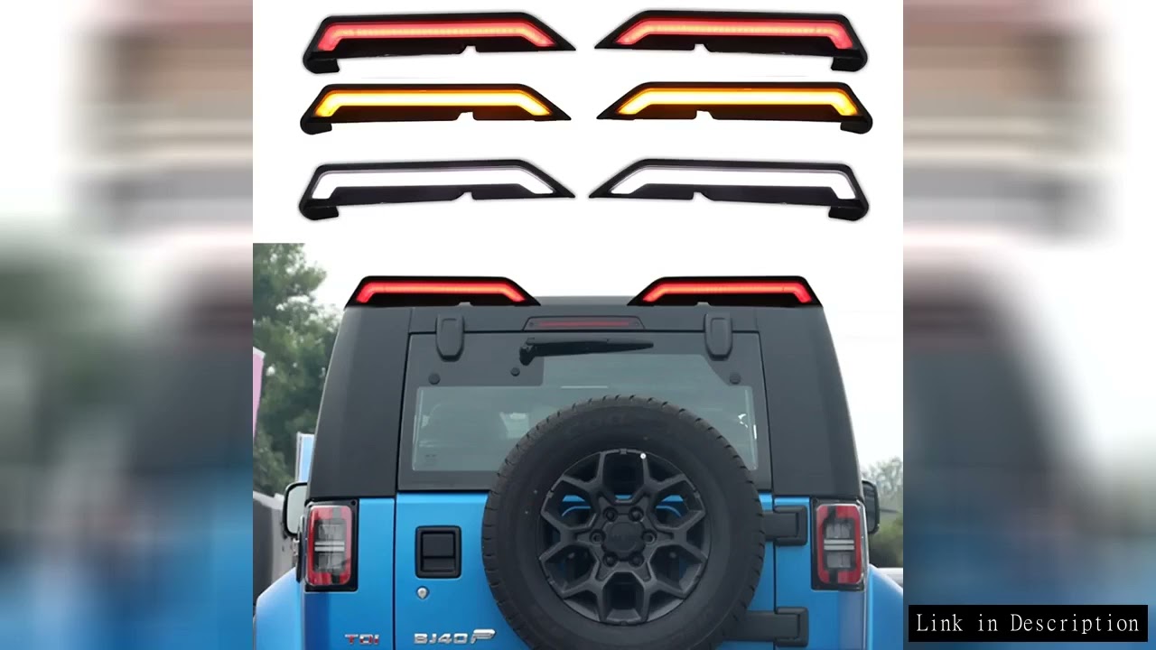 Car Rear LED Spoiler With Turn Signal+Reversing Light+Brake Light Special Vehicle Tail Wing Fit For