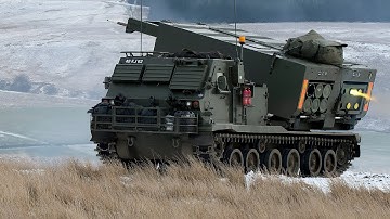 M270 MLRS in Action ⚡ Reloading & Rocket Salvo — Modern Rocket Artillery