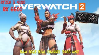 RYZEN 3 4100 + RX 6600 OVERWATCH 2