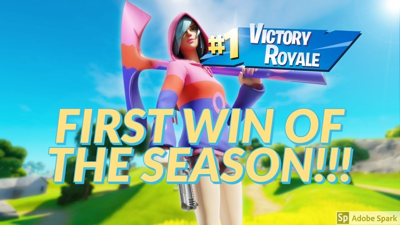 FIRST WIN IN THE NEW SEASON FORTNITE RANKED - YouTube