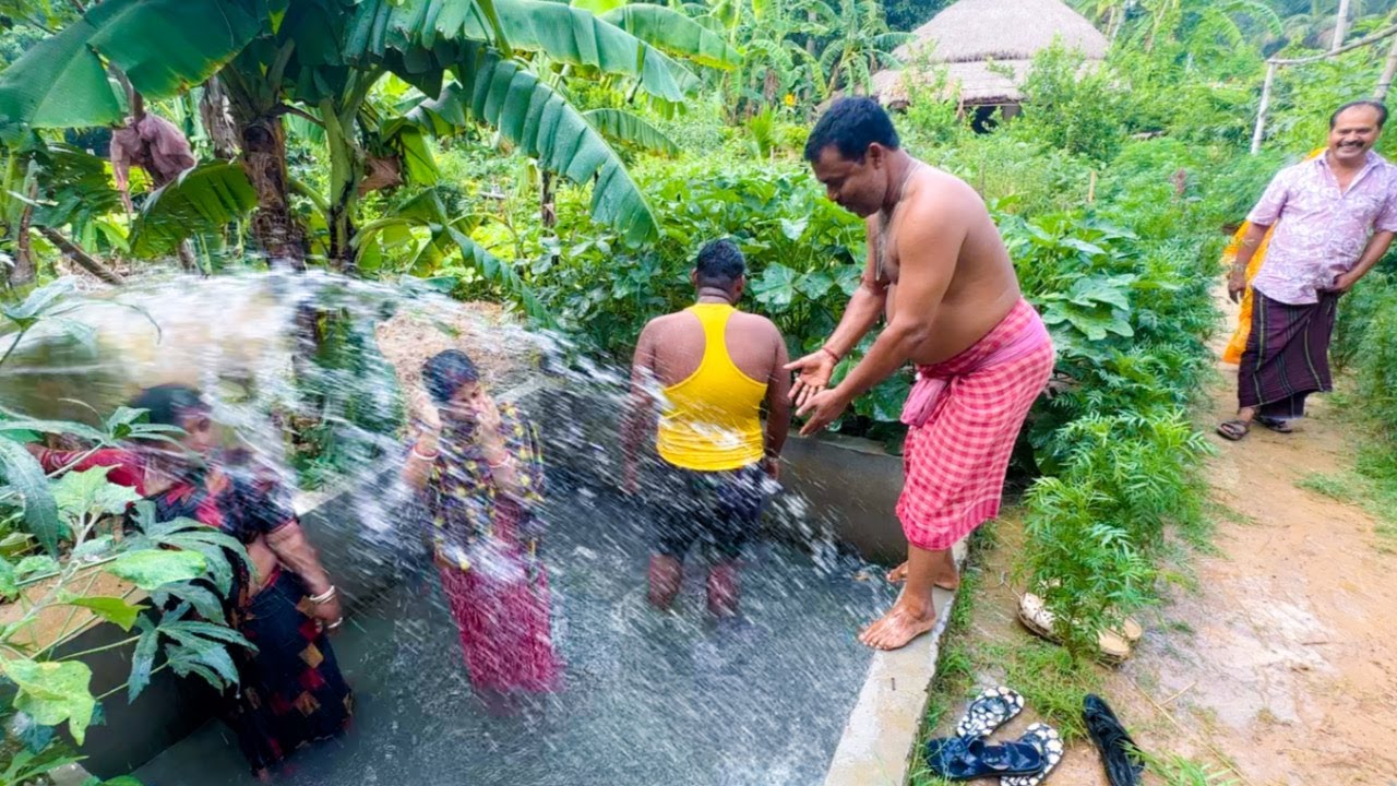 সবাই মিলে একসাথে আনন্দ করে স্নান করলাম ও রাত্রেবেলায় মেলায় গেলাম | Tradiswad vlog |
