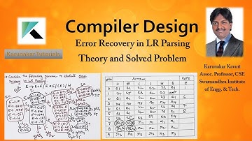 Error Recovery in LR Parsing | Phrase Level Recovery Mode | Compiler Design in Telugu