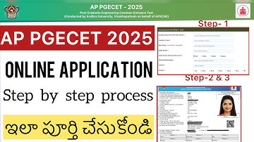 AP PGECET 2025 ONLINE APPLICATION PROCESS | AP PGECET HOW TO APPLY STEP PROCESS 2025