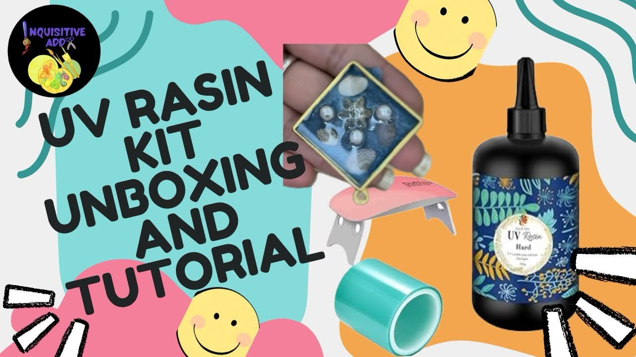 UV Resin DIY | Resin Kit Unboxing & Pendant Making Tutorial | Inquisitive Adda 