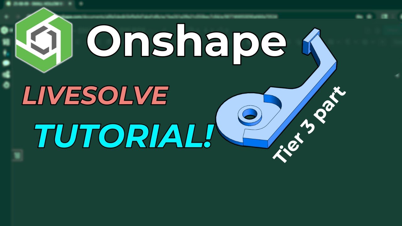 Onshape Beginners Step by Step Tutorial - Tier 3 Part - ROBOT ARM CLAMP ...