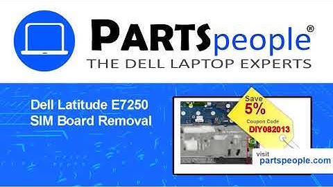 Dell Latitude E7250 (P22S002) SIM Board How-To Video Tutorial