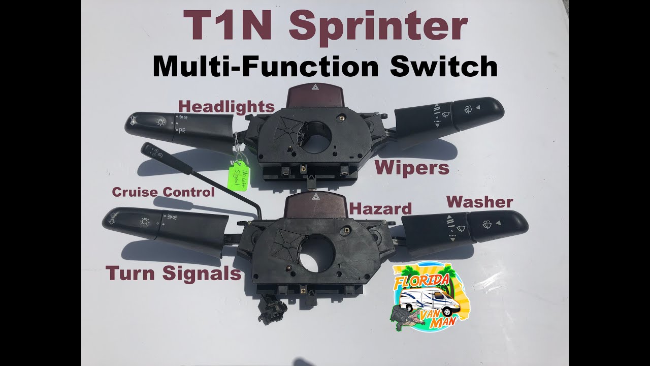 Multi Function Switch Replacement T1n Sprinter Youtube