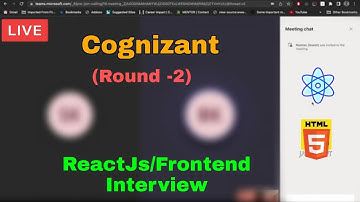 Cognizant ReactJs Interview (Round-2) 👉🏻 Questions Only | Frontend Interview