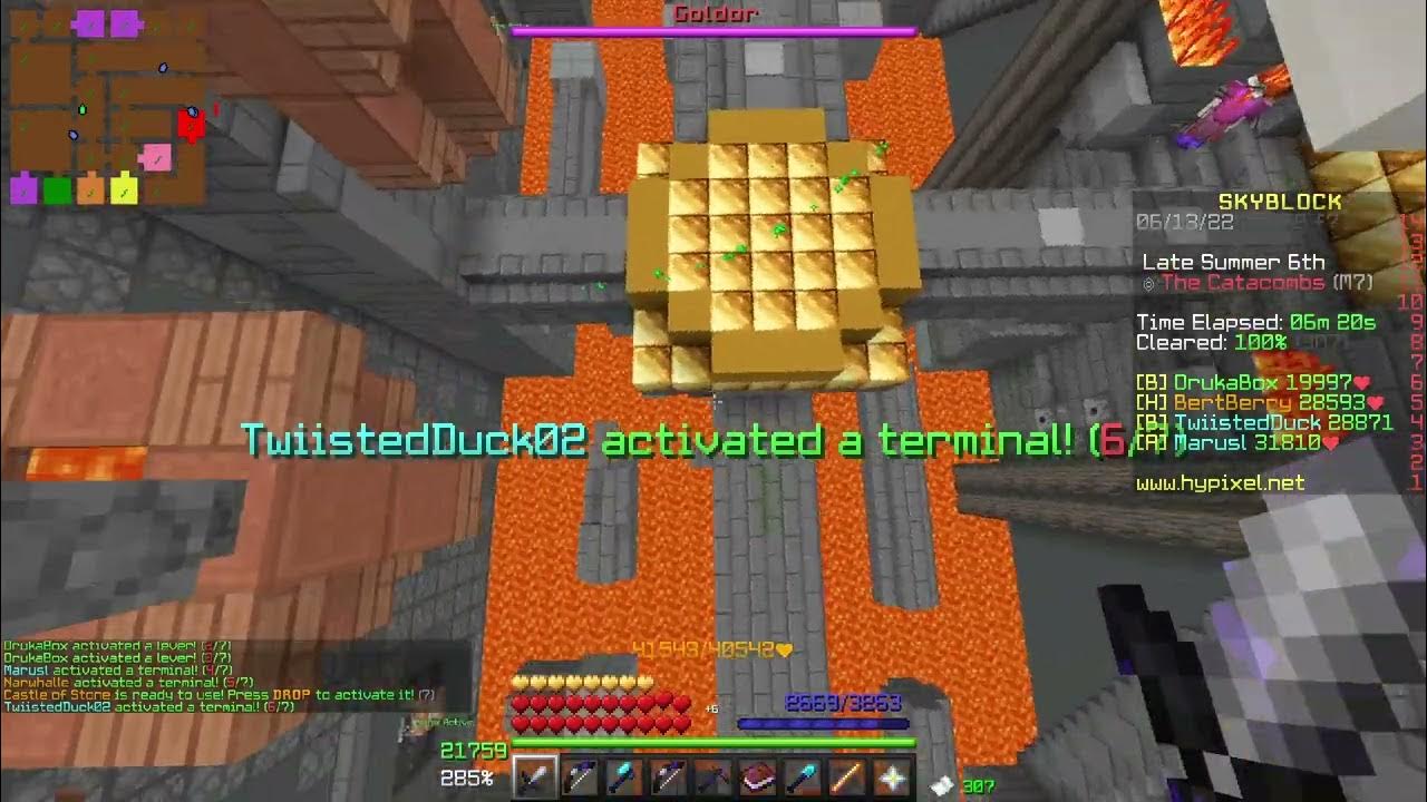 How to TANK M7 (hypixel skyblock POV) YouTube