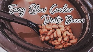 How to Cook Pinto Beans in the Slow Cooker | REFRIED BEAN RECIPE