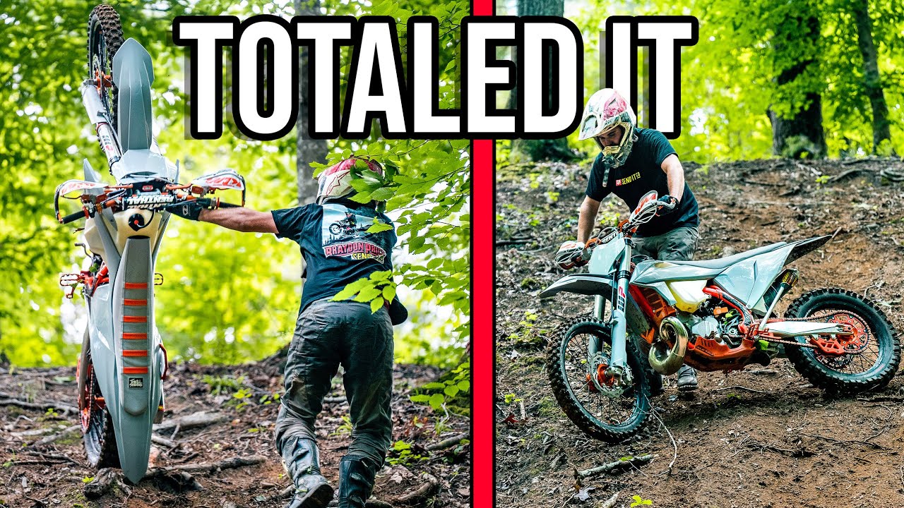 NEW DIRT-BIKE FLIPS DOWN HILL! *INSANE CRASH*