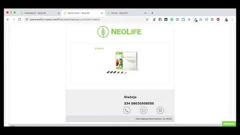 17.  How to use Team Neolife App 1 click email function for Prospecting and customers