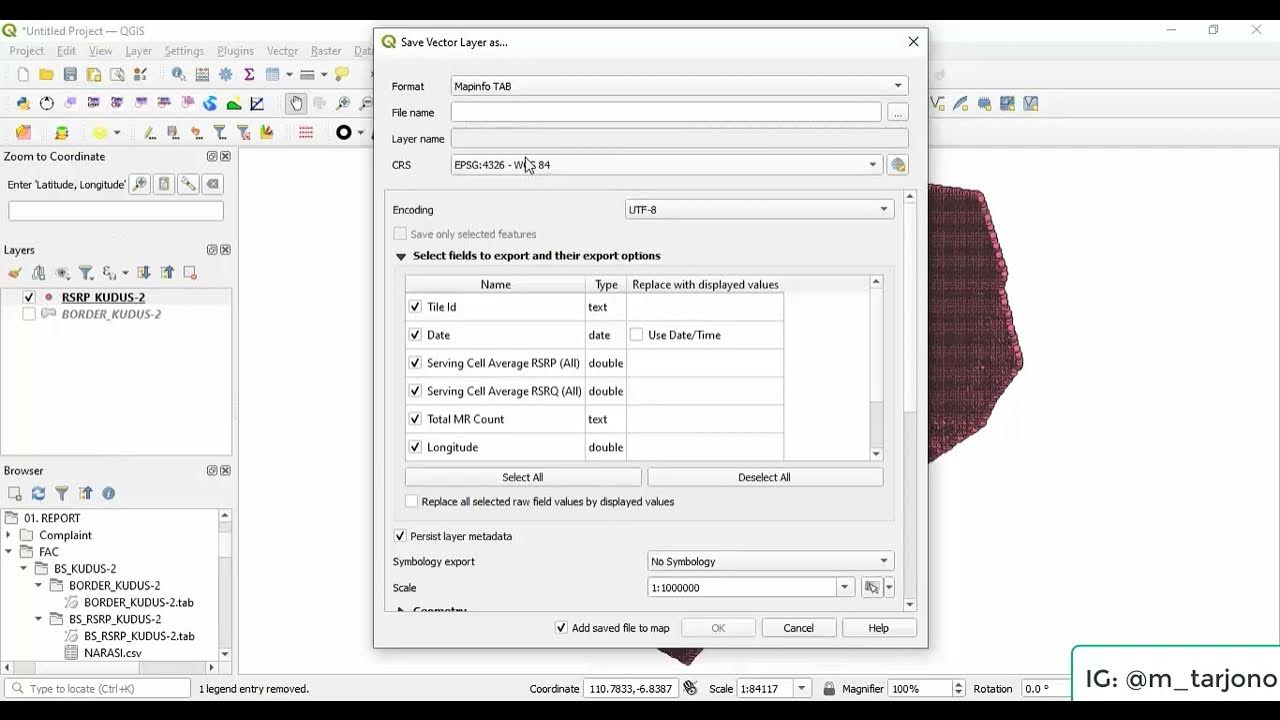 Mengubah CSV Menjadi Tab File Menggunakan QGIS YouTube