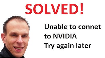 Unable to connect to NVIDIA Try again later SOLVED Fixed by Juozas K