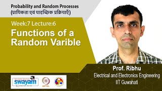 Lec 54: Functions of a random varible