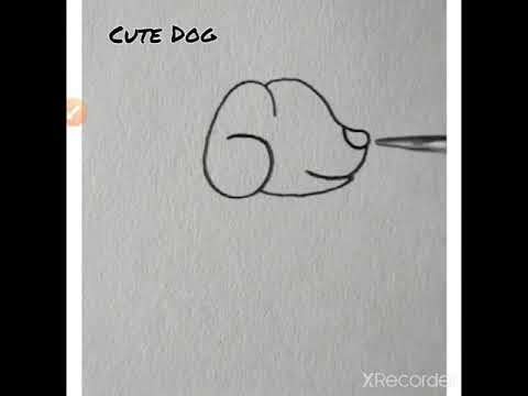 Easy Cute Dog drawing - YouTube
