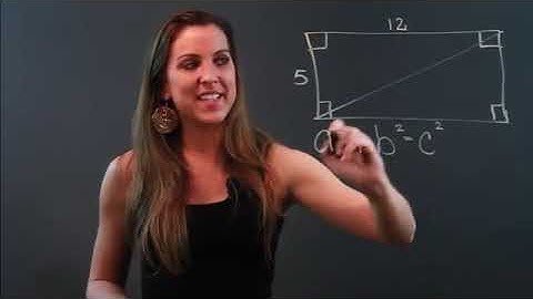 How to Find the Length of a Diagonal Line Running Though a Rectangle