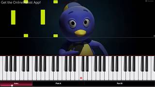 The Backyardigans - Theme Song - Piano Tutorial / Piano Cover Resimi