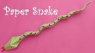 how to make a paper snake very easy  | one A4 paper craft
