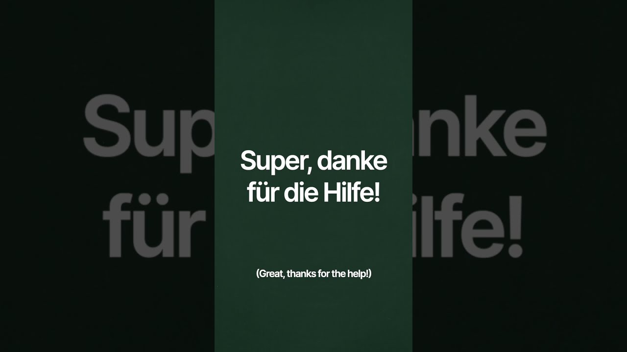 Super Danke F R Die Hilfe 