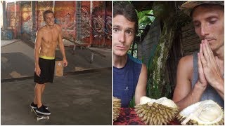 Skateboarding & eating the best durian EVER // Bali ⓋLOG