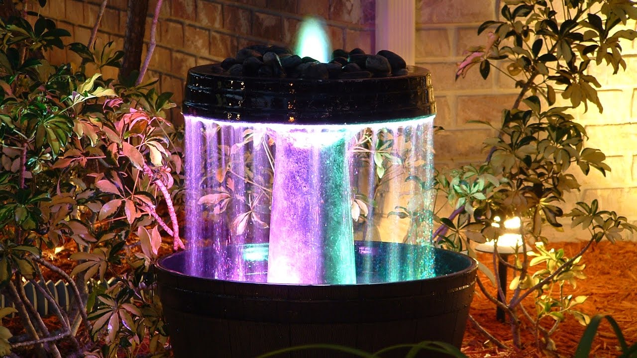 Bird Bath Converted To Water Fountain Waterfall Feature You Bird Bath Converted To Water Fountain Waterfall Feature