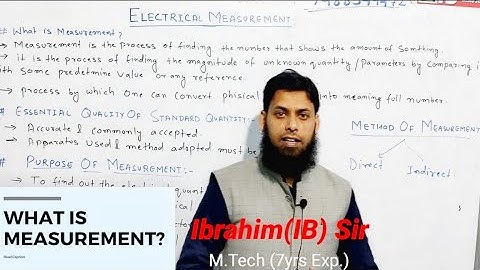 Lec-1 || 3rd Sem Elec ||💥 Electrical And Electronics Measurement By IB Sir.|| Hindi || 7488349472
