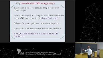 Niels Obers: Non-relativistic corners in string theory and AdS/CFT
