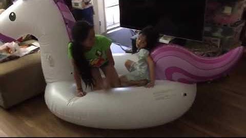 Flossy Floats Unicorn Pool Float Giant Luxury Inflatable Emoji, Will need an Electric Air Pump for t