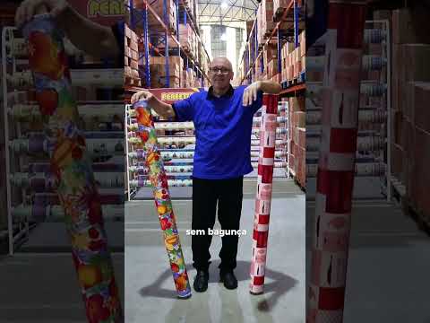Expositor PERFETTO para toalhas de mesa e laminados | #shorts Expositor PERFETTO para toalhas de mesa e laminados | #shorts