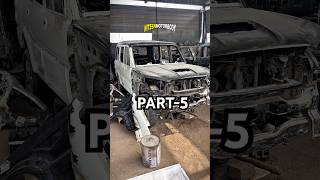 Scorpio Total Loss Restoretion Part-5 #nmb #scorpio #mahindra #niteshmotorbody #shorts #shortvideo