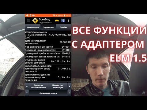 гранта -  обзор функции OpenDiag mobile диагностика авто часть 2