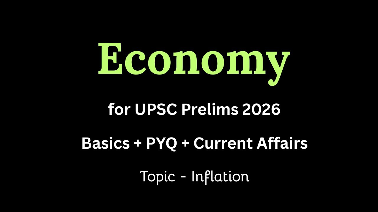 ECONOMY - Inflation  | UPSC Prelims 2026 |  UPSC MindGame