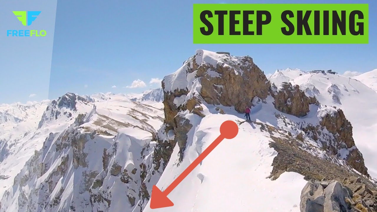 STEEP SKIING Mickeys Ears Couloir Tignes, France || TURN THE VOLUME UP!!