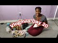 Vlogmas Day 20 | pick up, wrap with me + airport