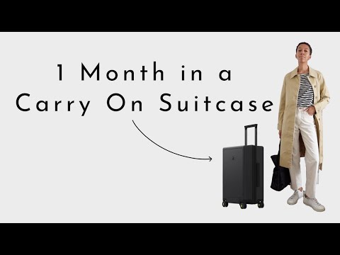 Travel Capsule Wardrobe | One Month in a Carry On with 20 Transitional Season Pieces