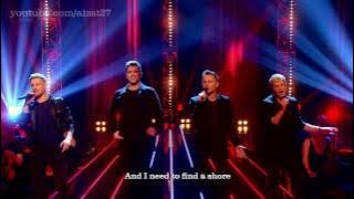 Westlife - Lighthouse (Live) HD - Lyrics on screen