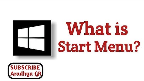 Start Menu|Start Button|What is Start Menu|Component/column of Start Menu full detail|Aradhya GR..!