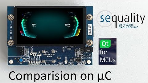 Qt for MCU sequality virtual cockpit