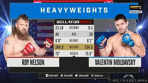 VALENTIN MOLDAVSKY ROY NELSON FULL FIGHT! THE REDN...