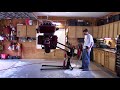 Raising your motorcycle using the Ultimate Ultimate Cycle Lift.