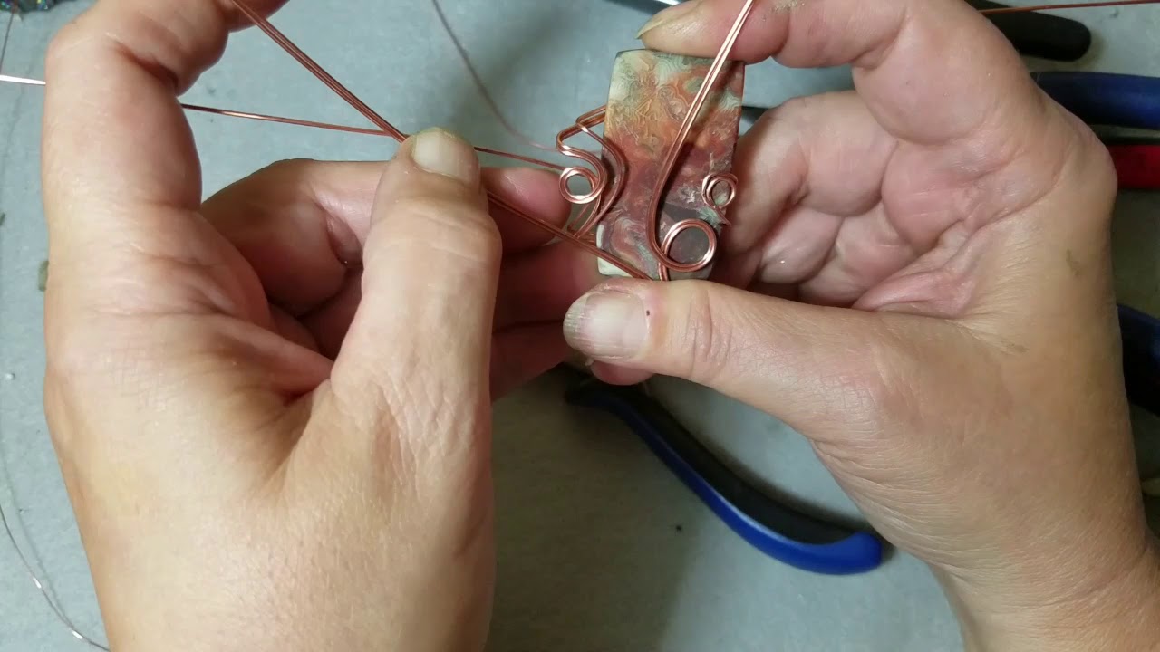 How to Wrap Cabochon in Square Wire 