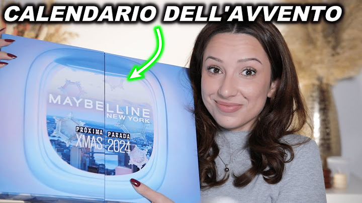 CALENDARIO DELL' AVVENTO 2024 DI MAYBELLINE